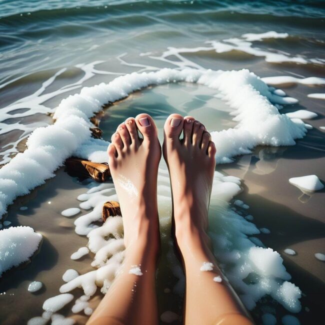 Moczenie stóp w soli a kaszel i chrypka