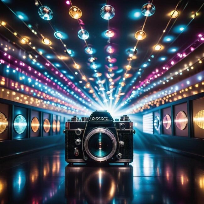 Stylowy plakat dla dance party