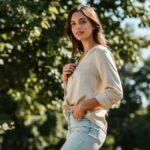 Jaka bluzka do jasnych jeansów